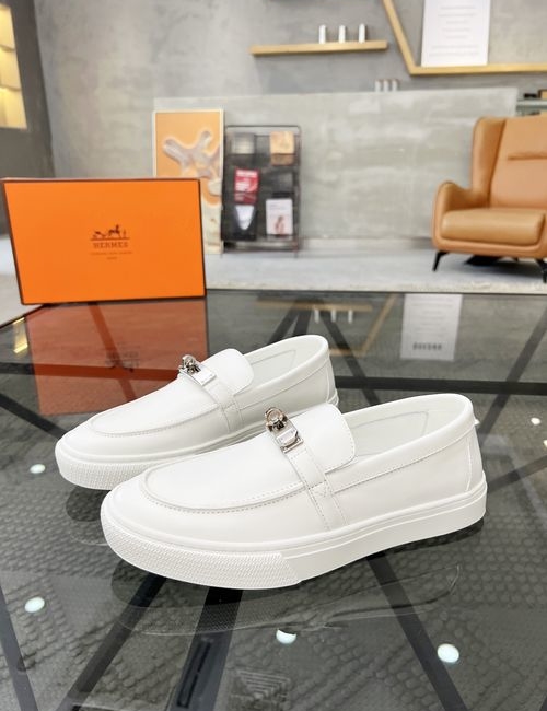 Hermes Slip-on Casual Shoes Genuine Cowhide Upper