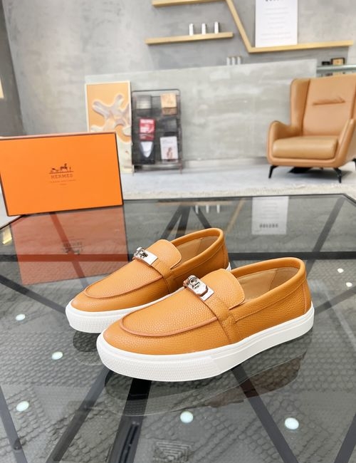 Hermes Slip-on Casual Shoes Genuine Cowhide Upper