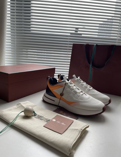 Loro Piana LP 3D Knit Lightweight Cushioned Athletic Sneakers