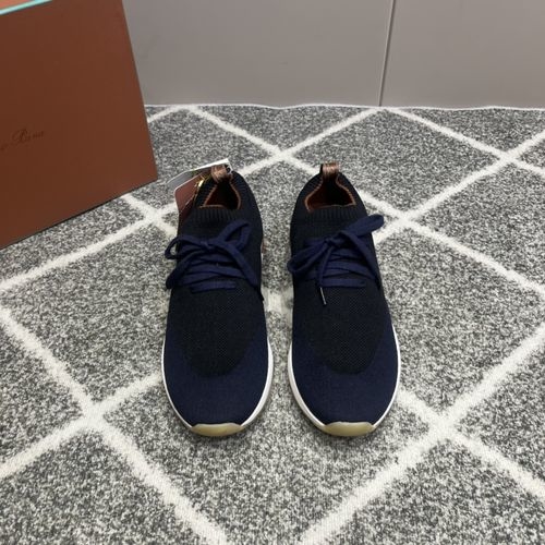 Loro Piana LP Classic Flyknit Cowhide Sneakers