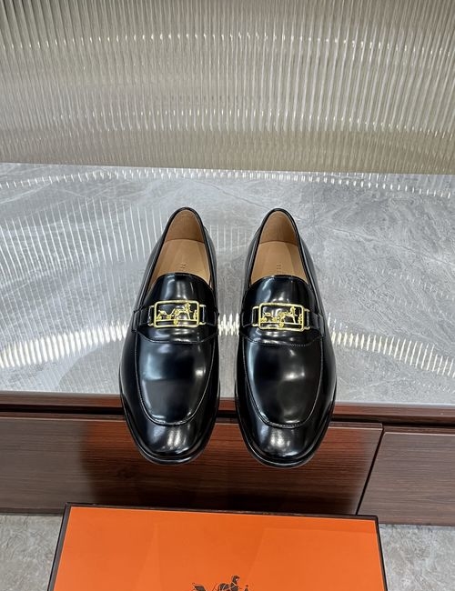 Hermes Cowhide Leather Sole Classic Shoes