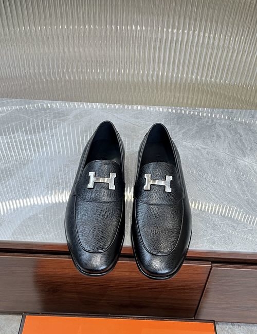 Hermes Cowhide Leather Sole Classic Shoes