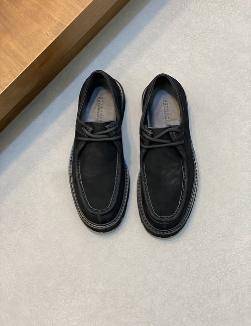 Ferragamo Premium Cowhide Light Sole Dress Shoes