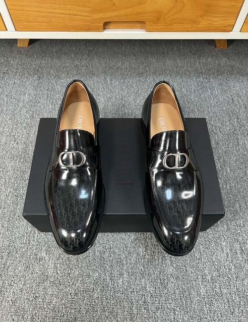 Christian Dior CD Patina Leather Upper Shoes