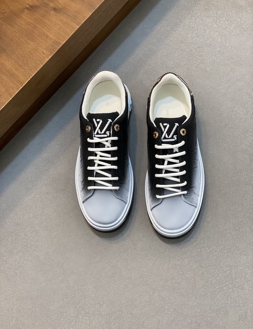 Louis Vuitton LV Silk Calfskin Embossed Casual Sneakers