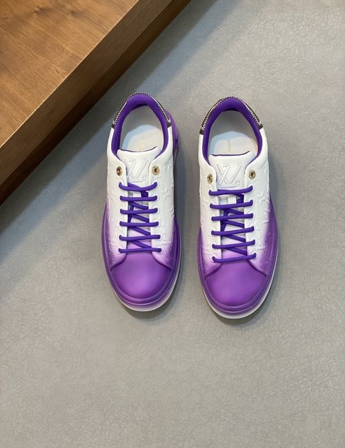 Louis Vuitton LV Silk Calfskin Embossed Casual Sneakers