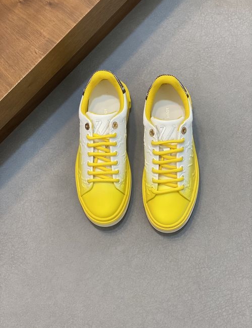 Louis Vuitton LV Silk Calfskin Embossed Casual Sneakers