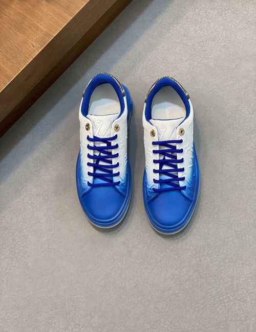 Louis Vuitton LV Silk Calfskin Embossed Casual Sneakers