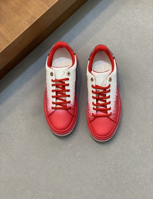 Louis Vuitton LV Silk Calfskin Embossed Casual Sneakers