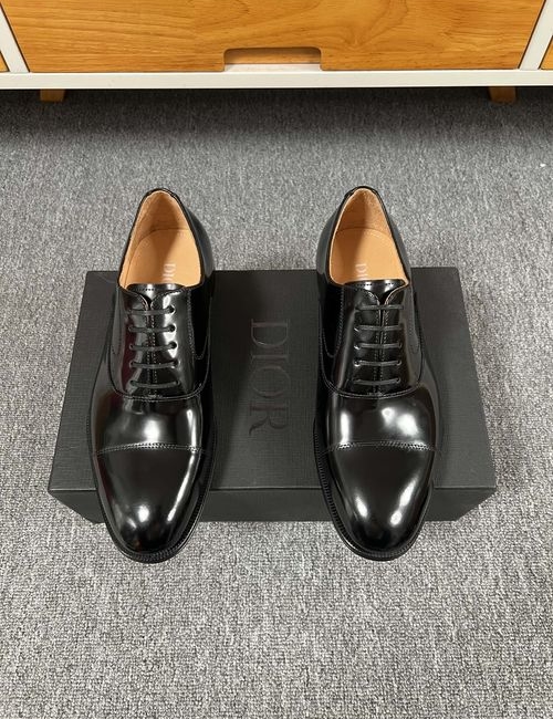 Christian Dior CD Premium Leather Shoes With Real Leather Sole