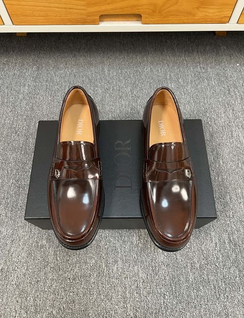 Christian Dior CD Premium Leather Shoes With Real Leather Sole