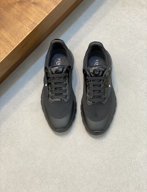 Fendi Flyknit Fabric Printed Casual Sneakers
