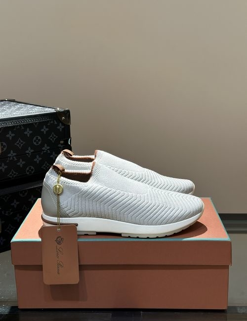 Loro Piana LP Flexy Walk Knit Wool Sneakers Anti-slip Soles