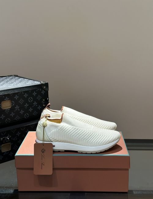 Loro Piana LP Flexy Walk Knit Wool Sneakers Anti-slip Soles