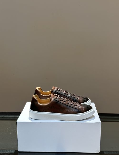 Berluti Calfskin Embossed Casual Shoes