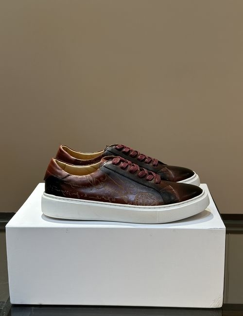 Berluti Calfskin Embossed Casual Shoes