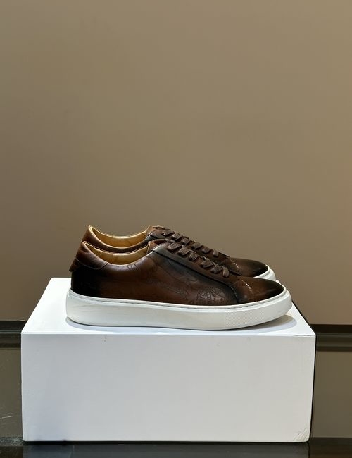 Berluti Calfskin Embossed Casual Shoes
