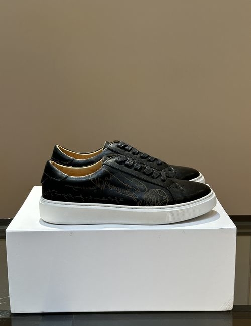 Berluti Calfskin Embossed Casual Shoes