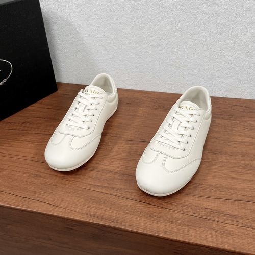 Prada Calfskin Leather Sneakers