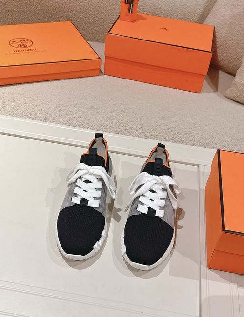 Hermes H Logo Couple Casual Sports Shoes
