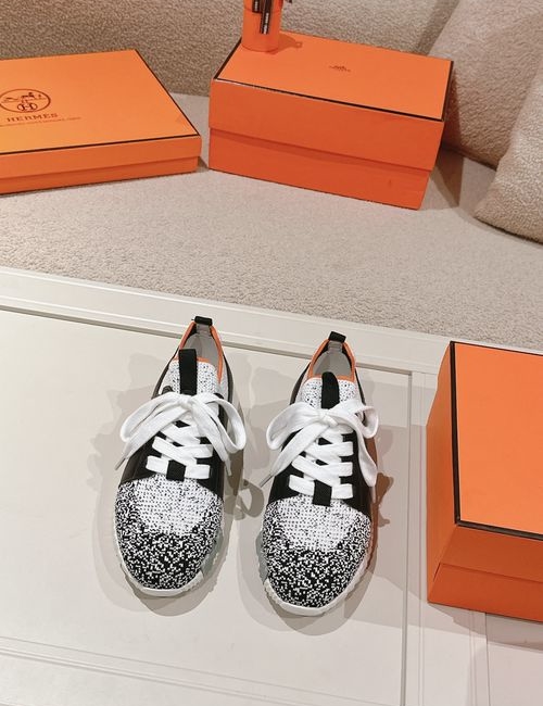 Hermes H Logo Couple Casual Sports Shoes