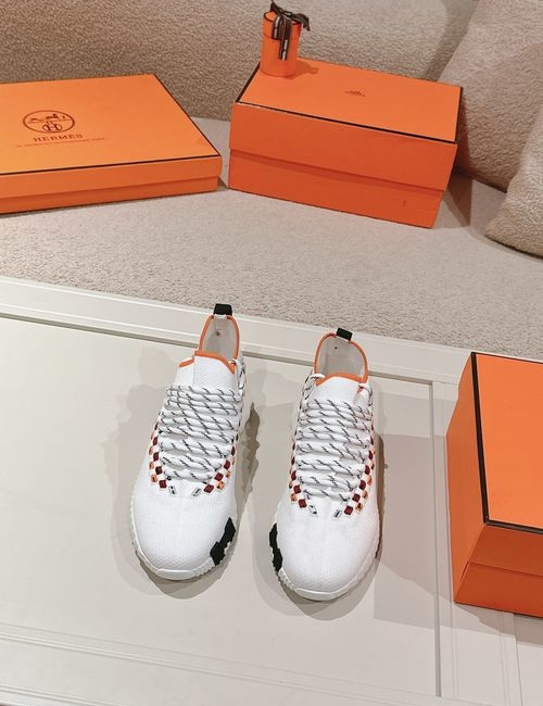 Hermes H Logo Couple Casual Sports Shoes