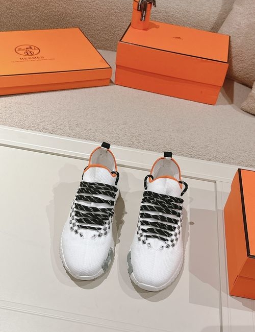 Hermes H Logo Couple Casual Sports Shoes