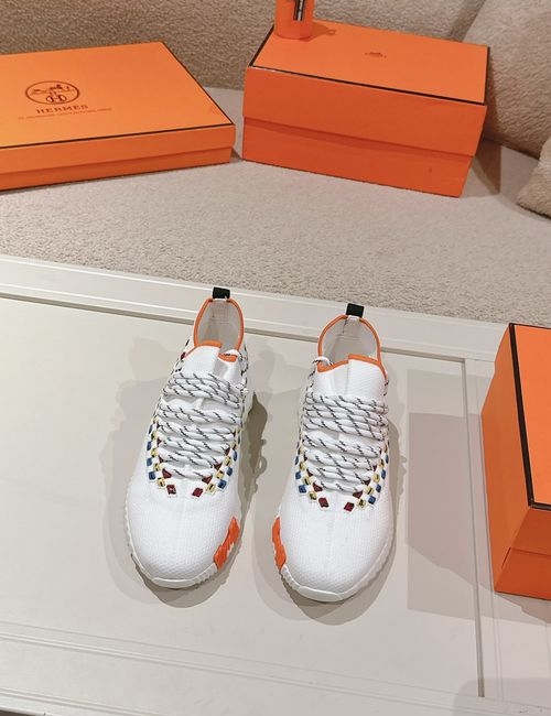 Hermes H Logo Couple Casual Sports Shoes
