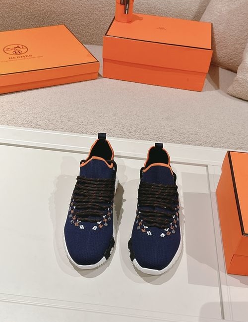 Hermes H Logo Couple Casual Sports Shoes