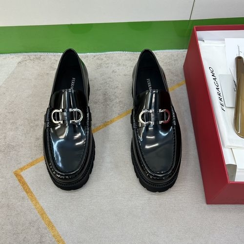 Ferragamo Lightweight Comfortable Leather Loafers
