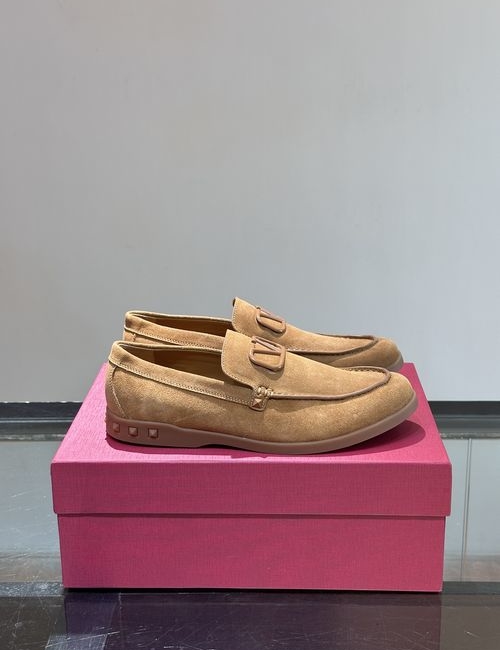 Valentino Loafers Cowhide Hardware Logo Rubber Sole