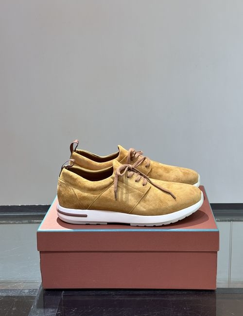 Loro Piana LP Soho Walk Suede Slip On Casual Sneakers