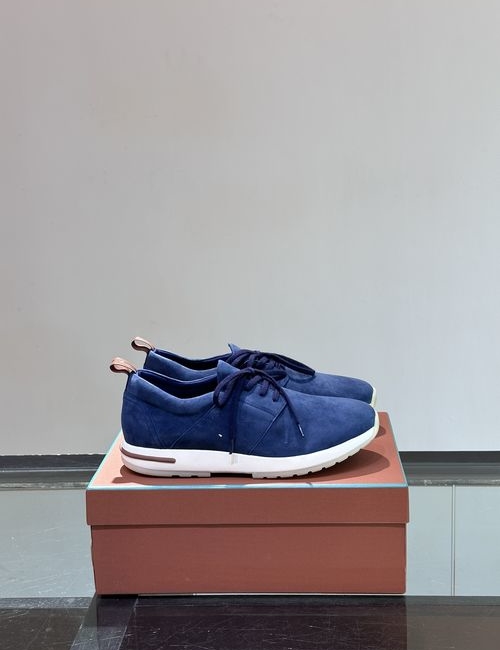 Loro Piana LP Soho Walk Suede Slip On Casual Sneakers