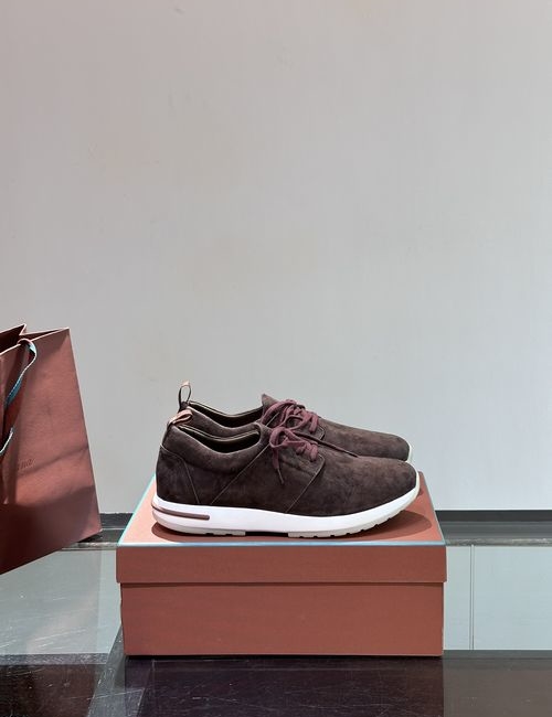 Loro Piana LP Soho Walk Suede Slip On Casual Sneakers