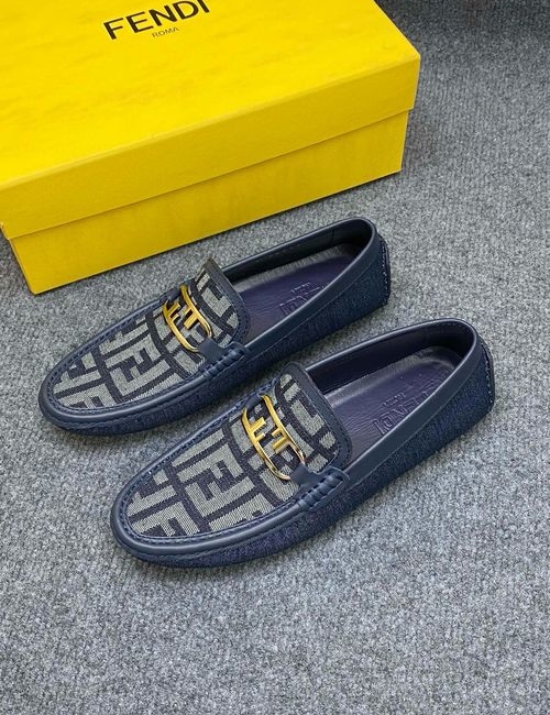 Fendi Calfskin Comfortable Loafers