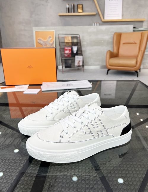 Hermes Premium Casual Leather Shoes