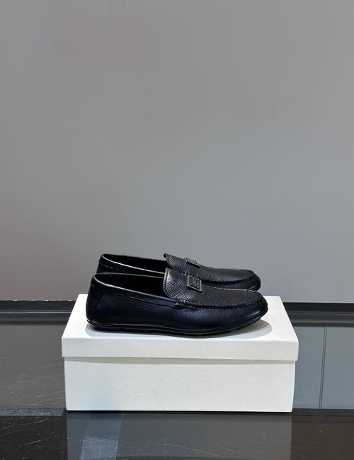 Dolce & Gabbana DG Cowhide Loafers With Anti-slip Rubber Sole
