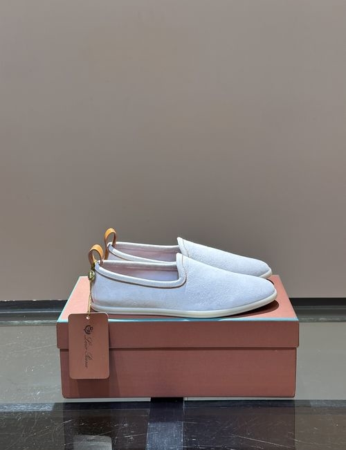 Loro Piana LP Summer Walk Suede Moccasins
