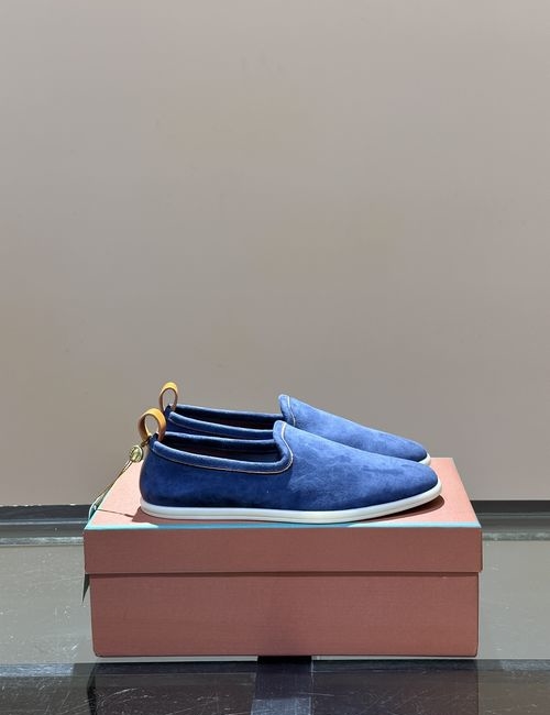 Loro Piana LP Summer Walk Suede Moccasins