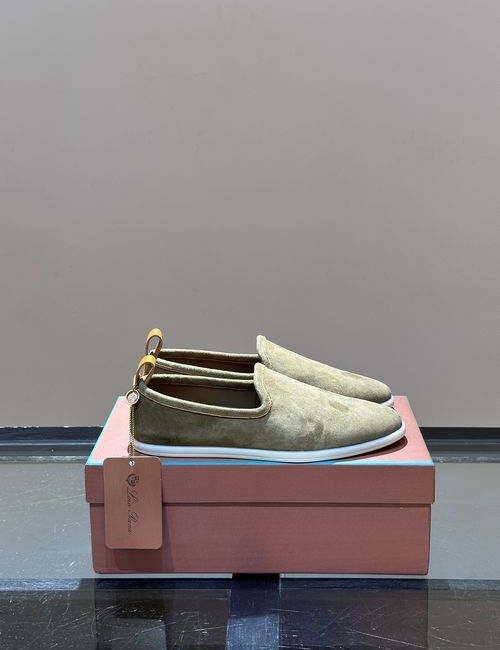 Loro Piana LP Summer Walk Suede Moccasins