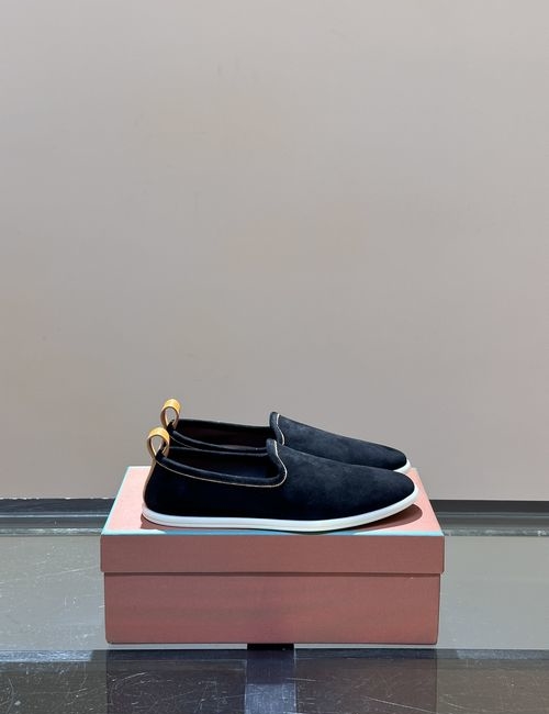 Loro Piana LP Summer Walk Suede Moccasins