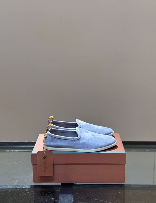 Loro Piana LP Summer Walk Suede Moccasins