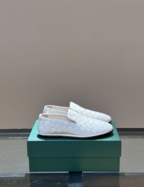 Bottega Veneta BV Woven Leather Slip-on Loafers