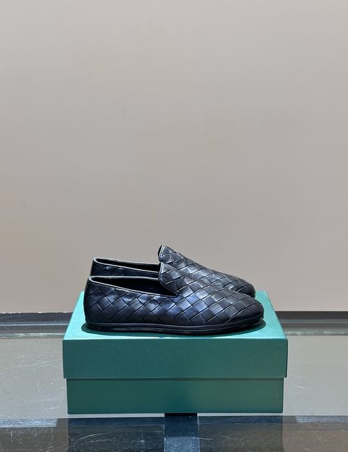 Bottega Veneta BV Woven Leather Slip-on Loafers