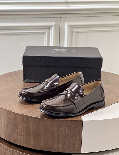 Prada Patent Leather Loafer Shoes
