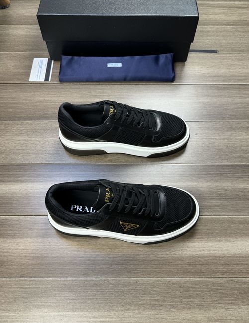 Prada Nappa Leather With Hollow Canvas Metal Sole