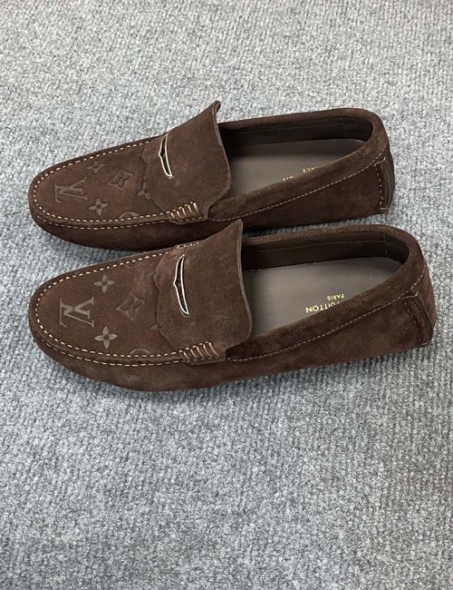 Louis Vuitton LV Gloria Series Monogram Embossed Driving Loafers