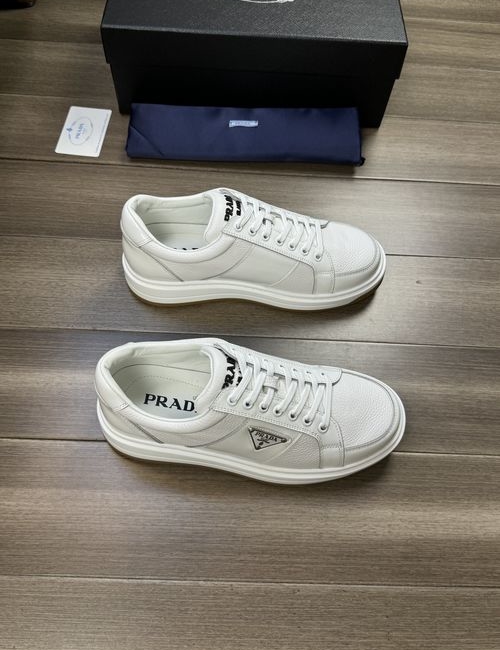 Prada Patent Cowhide TPU Rubber Sole Shoes