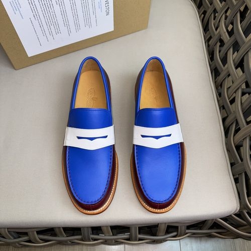 J.M.Weston Derby Leather Shoes With Cow Sole