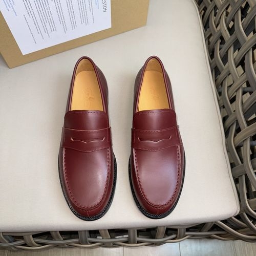 J.M.Weston Derby Leather Shoes With Cow Sole